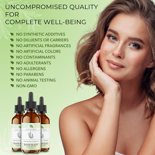100% Pure Rosemary Oil for Hair Growth & Scalp Health