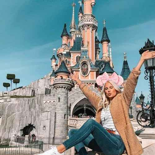 JOYFISCO Mouse Ears Headbands Shiny Bow Mouse Ears Headband Glitter Party Princess Decoration Cosplay Costume for Girls Women Halloween Birthday Party