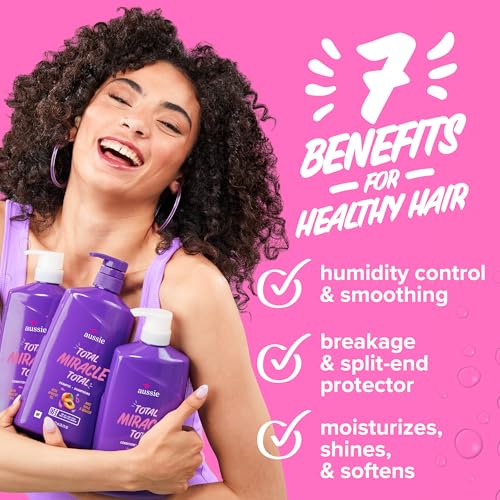 Aussie Total Miracle Hair Care Bundle | Shampoo, Conditioner & Deep Treatment