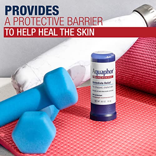 Aquaphor Healing Balm Stick - Moisturizing Skin Protectant, 0.65 oz