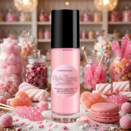 Pink Sugary Candied Body Oil Perfume 10ml Roll-On