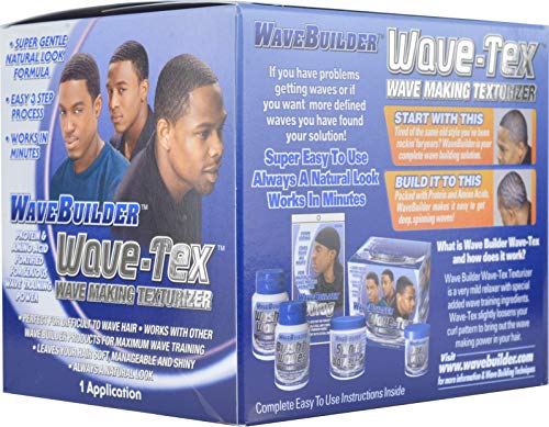WAVEBUILDER Wave-Tex 3-Step Hair Texturizer Kit for Deep 360 Waves