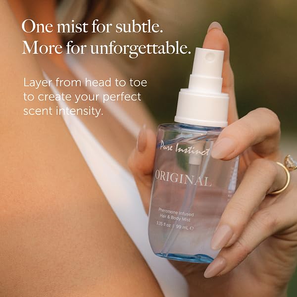 Pure Instinct Original Pheromone Body & Hair Mist - Fresh Fragrance Spray for Women