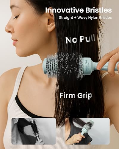 AIMIKE NaturaVol 1.7" Round Brush for Blow Dry & Volume
