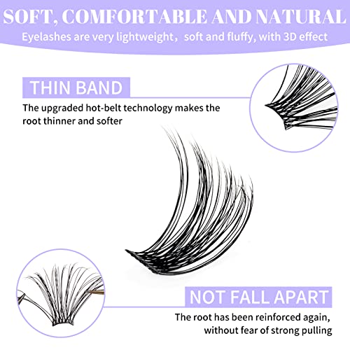 WENDY LASHES Cluster Extensions 12-16mm Mixed D Curl