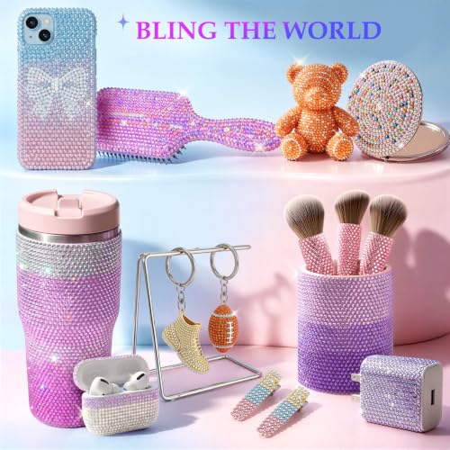 40,000 Pcs Flatback Rhinestones Bedazzling Kit - 30 Colors