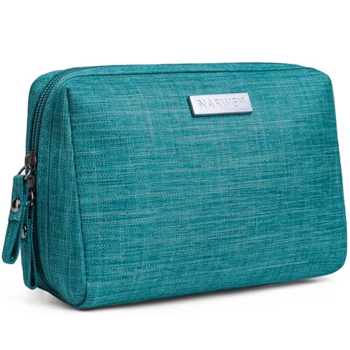 Narwey Small Makeup Bag with Compartments - Teal