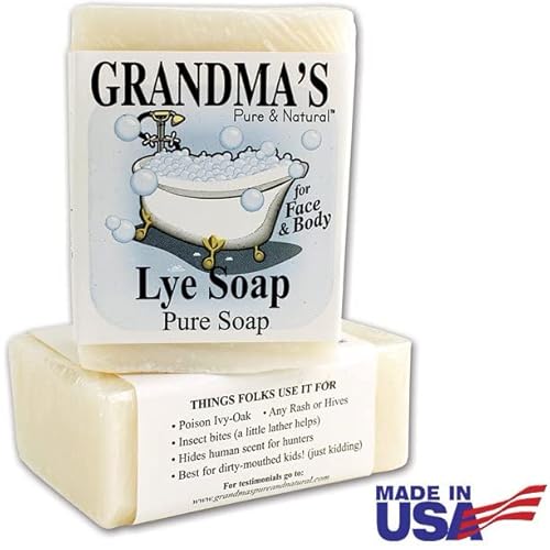 Grandma's Lye Soap/Set of Four BIG 6+ oz. Bars