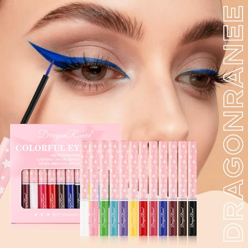 12 Colors Waterproof Liquid Eyeliner Set