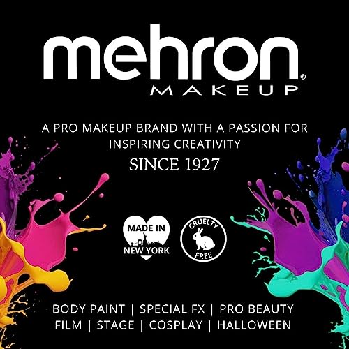 Mehron Makeup Hair White | Washable White Hair Dye | Temporary Hair Color for Theatre, Cosplay, & Halloween 1 fl oz (30ml) (Silver)