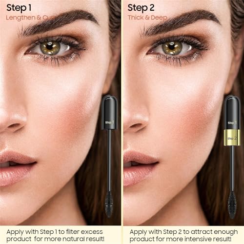 2-in-1 Waterproof Tubing Mascara - Volumizing & Lengthening
