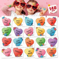 Cerlaza 140 Pc Valentine's Day Temporary Tattoos - 20 Designs, Waterproof