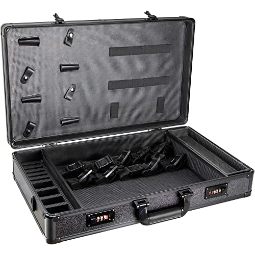 SunRise Apostoli Barber Case Professional Clippers Travel Organizer Box, Black Matte, SC4102PPAB
