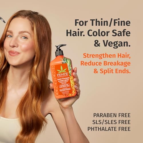 Hempz Biotin Strengthening Conditioner - Pineapple & Honey Melon, 17 fl oz