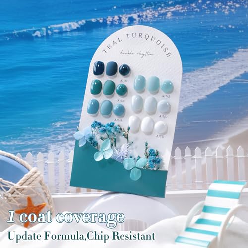 Double Rhythm 6 Pcs Gel Polish Set - 15 ML Soak Off Nail Art