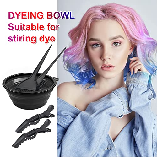 Hair Coloring Kit - 5 Piece Salon DIY Set with Brush & Bowl
