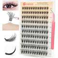 Self Adhesive Lash Clusters, Press on Pre bonded Eye lashes Clusters Natural Look No Glue Needed,10-16MM DIY Lash Extension FOR Beginners Dating and Working Business People (One-Step Professional)