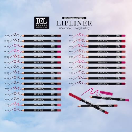 BL BEL London Waterproof Lip Liner - 25 Shades