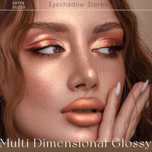 Noerrors Metallic Shimmer Eyeshadow Palette – Neutral Bronze Gold Copper