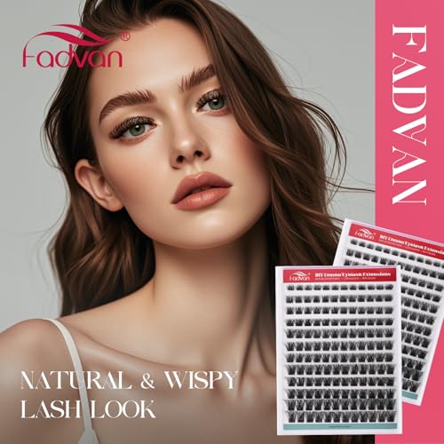 FADVAN Lash Clusters 8-16mm DIY Eyelash Extensions 144pcs