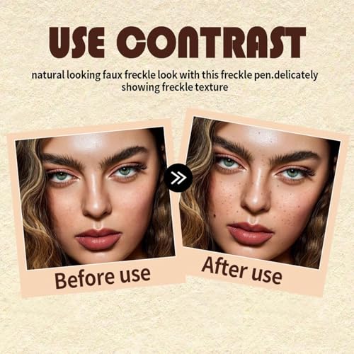 Dual-Ended Freckle Stamp Pen - Waterproof Faux Freckles Marker