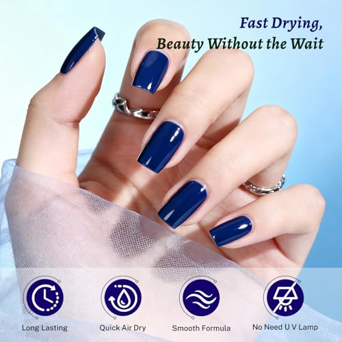 OpenLive Nail Polish 18ml Blue Large Volume Quick Dry Dark