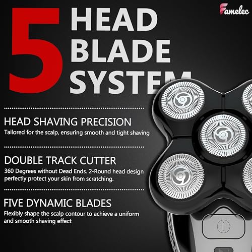 for Remington Balder Pro Head Shaver XR7000, Fit for Remington Balder Pro Replacement Head XR1500 XR1501, Replacement Head Shavers for Bald Men Compatible with Shaver for Men