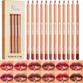Waterproof Nude Lip Liner Set - 6 Shades Matte Pencil