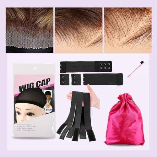 7x5 Highlight Ombre Lace Front Wig Human Hair 200% Density Brown Highlighted Wig Human Hair 26 Inch Highlight wigs human hair glueless wear and go Pre Plucked With Baby Hair Highlight Wig for Women