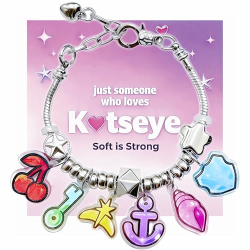 KATSEYE Inspired Bracelets with Pink K-Pop Style Card