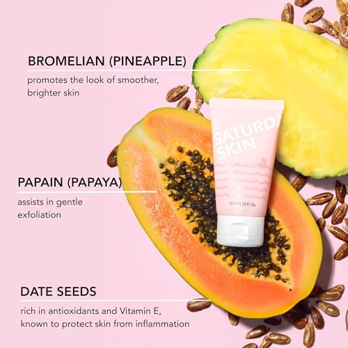 Saturday Skin Rub-A-Dub Refining Peel Gel Facial Cleansing Gels Facial Cleansing Washes and Melt Cleanse Makeup Remover Balm Daily Cleansing Facial Balm