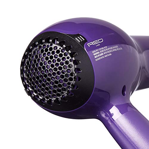 RED by Kiss Titanium 2300 Detangler Hair Dryer ? Double Comb Layer Technology, 4X Faster Straightening, High Heat Resistant, Better Heat Distribution, 3 Bonus Titanium Detangler Piks, All Hair Types