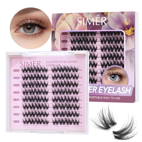 Cluster Lash Extensions D Curl 10-14mm 64PCS DIY Eyelashes