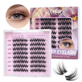 Cluster Lash Extensions D Curl 10-14mm 64PCS DIY Eyelashes