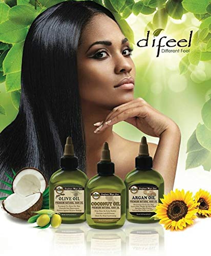 Difeel 99% Natural Premium Hair Oil - Biotin Oil Volumizing and Thickening 7.78 ounce