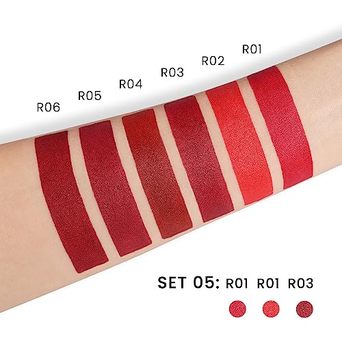 Matte Velvet Lipstick Set - 3 Shades Waterproof 24H