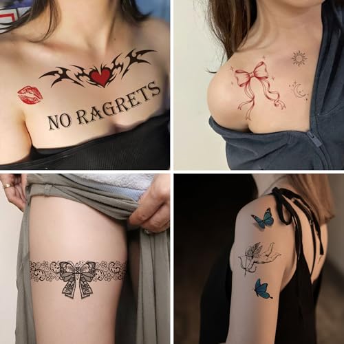 Barbed Wire Temporary Tattoos - 4 Sheet Halloween Costume Set