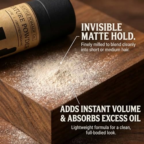Organic Texture Powder for Men - Volumizing Hair Powder 2oz