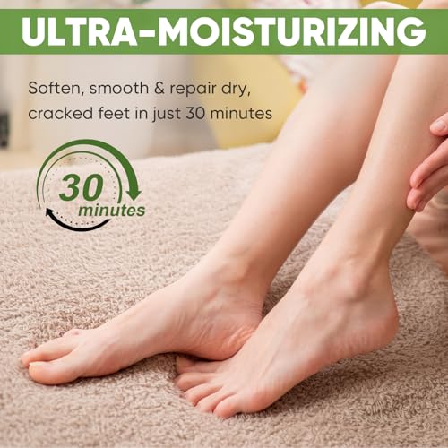 TEAWOO Moisturizing Foot Masks 16 Pairs - Aloe Vera & Jojoba Oil