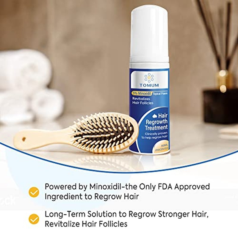5% Minoxidil Foam for Men & Women Hair Regrowth