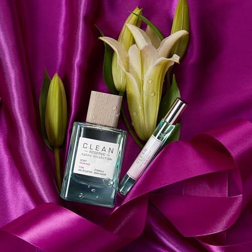 CLEAN Musk Noir Water-Based Perfume 0.34 Fl Oz - Long Lasting, Cruelty-Free