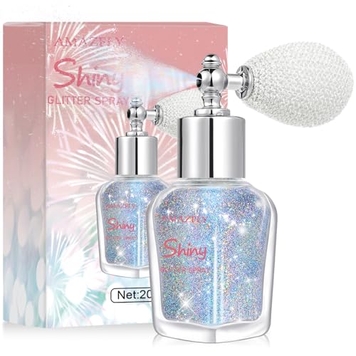 Body Glitter Spray - Rainbow Shimmer for Face, Hair & Nails