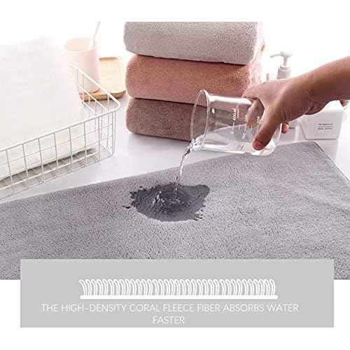 TENSTARS 12 Pack Premium Washcloths Set - Quick Drying- Soft Microfiber Coral Velvet Highly Absorbent Wash Clothes - Multipurpose Use as Bath, Spa, Facial, Fingertip Towel (Grey)