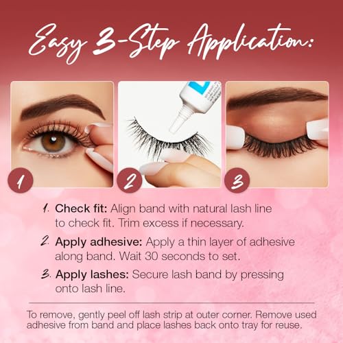 Lash Clusters Stella Wispy DIY Lash Extension 8-16mm Natural Eyelash Clusters D Curl Individual Eye Lashes Invisible Band False Eyelashes Cluster Eyelash Extensions Thin Clear Band