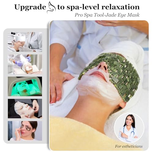 Jade Eye Mask for Hot & Cold Therapy | Real Stone