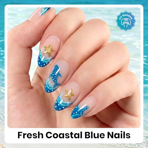 Beetles 6 Colors Gel Nail Polish Set - Ocean Haven Teal & Blue Kit