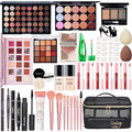 All-in-One Makeup Kit for Women - Complete Cosmetic Set with Brushes & Travel Bag