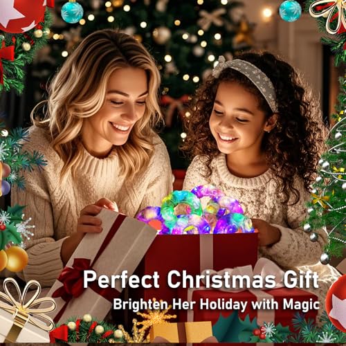 Light Up Mermaid Scrunchies - 18 Pcs Glow in the Dark Hair Accessories