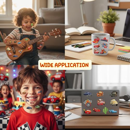 58 Racing Car Temporary Tattoos for Kids - Party Favors
