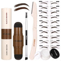 UCANBE Eyebrow Stamp Kit with 20 Stencils & Pomade